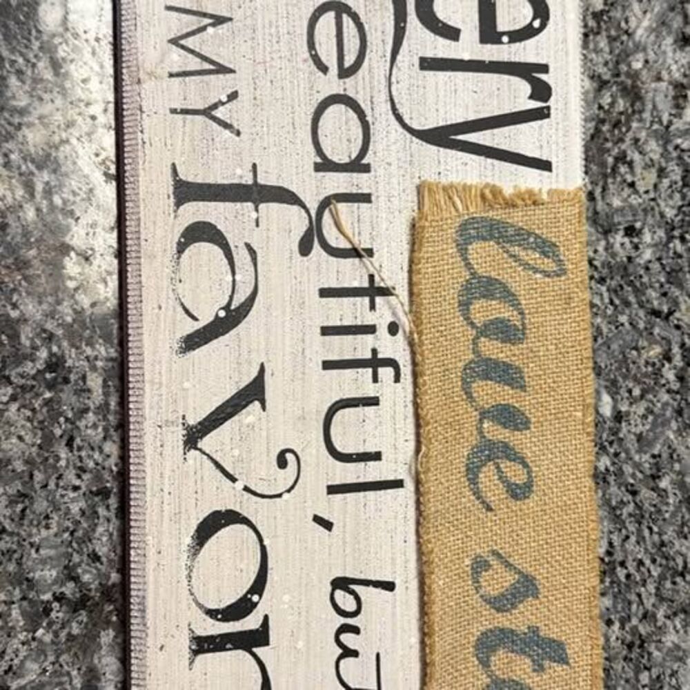 Every Love Story Is My Favorite Wooden Wall Plaque